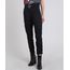 Calca-de-Sarja-Feminina-Jogger-Clochard-Cargo-com-Cinto-Preta-9594588-Preto_1