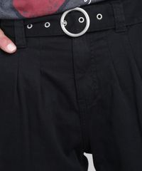 Calca-de-Sarja-Feminina-Jogger-Clochard-Cargo-com-Cinto-Preta-9594588-Preto_4