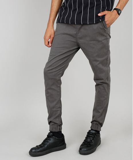 Calca-de-Sarja-Masculina-Jogger-Skinny-Estampada-Chumbo-9576423-Chumbo_1