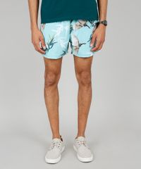 Short-Masculino-Estampado-de-Passaros-com-Bolsos-Verde-Claro-9598803-Verde_Claro_1
