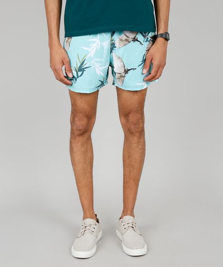 Short-Masculino-Estampado-de-Passaros-com-Bolsos-Verde-Claro-9598803-Verde_Claro_1 Short-Masculino-Estampado-de-Passaros-com-Bolsos-Verde-Claro-9598803-Verde_Claro_1