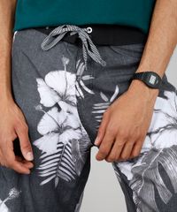 Bermuda-Surf-Masculina-Estampada-Floral-com-Bolso-Preta-9524950-Preto_2