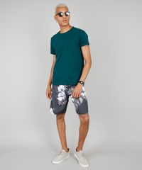 Bermuda-Surf-Masculina-Estampada-Floral-com-Bolso-Preta-9524950-Preto_3