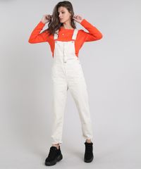 Macacao-de-Sarja-Feminino-com-Bolsos-Bege-Claro-9639711-Bege_Claro_3