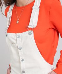 Macacao-de-Sarja-Feminino-com-Bolsos-Bege-Claro-9639711-Bege_Claro_4