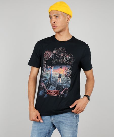 Camiseta-Masculina-Stranger-Things-Manga-Curta-Gola-Careca-Preta-9643459-Preto_1 Camiseta-Masculina-Stranger-Things-Manga-Curta-Gola-Careca-Preta-9643459-Preto_1