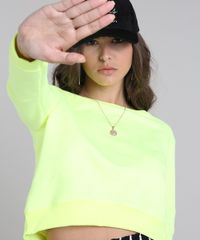 Blusao-Feminino-Cropped-em-Moletom-Amarelo-Neon-9584186-Amarelo_Neon_4