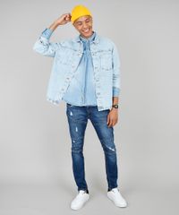 Camisa-Jeans-Masculina-com-Bolsos-Manga-Longa-Azul-Claro-9534144-Azul_Claro_3