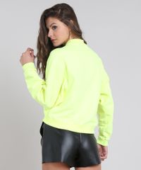 Blusao-Feminino-em-Moletom-com-Estampa--Super-Common--Amarelo-Neon-9459905-Amarelo_Neon_2