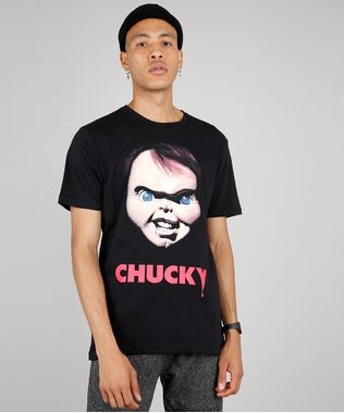 Camiseta-Masculina-Chucky-Manga-Curta-Gola-Careca-Preta-9523702-Preto_1