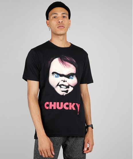Camiseta-Masculina-Chucky-Manga-Curta-Gola-Careca-Preta-9523702-Preto_1