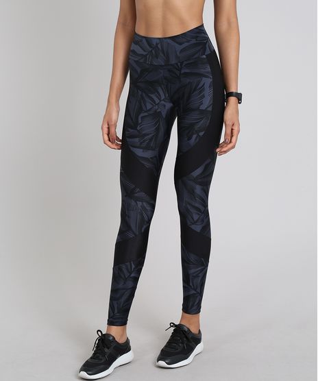 Calca-Legging-Feminina-Esportiva-Ace-Estampada-de-Folhagem-com-Recortes-Chumbo-9556466-Chumbo_1