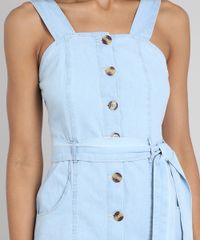 Vestido-Jeans-Feminino-Midi-Barra-Desfiada-com-Botoes-e-Faixa-Azul-Claro-9594629-Azul_Claro_4