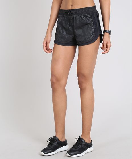 Short-Feminino-Esportivo-Ace-Running-Estampado-com-Recortes--Preto-9535416-Preto_1