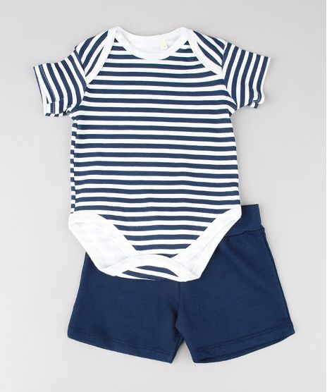 Conjunto-Infantil-de-Body-Listrado-Branco---Short-em-Moletom-Azul-Marinho-9577631-Azul_Marinho_1