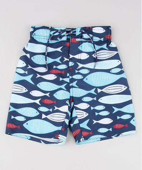 Bermuda-Surf-Infantil-Estampada-de-Peixes-com-Bolso-Azul-Marinho-9529326-Azul_Marinho_1