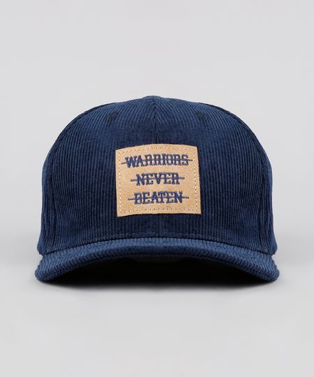 Bone-Masculino-Aba-Curva-em-Veludo-Cotele-Azul-Marinho-9571560-Azul_Marinho_1