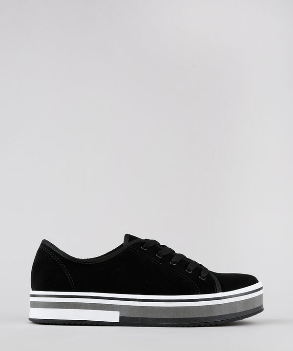 Tênis Feminino Beira Rio Flatform Preto 34