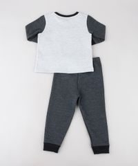 Pijama-Infantil-Monstrinho-em-Moletom-Manga-Longa-Cinza-Mescla-Claro-9528124-Cinza_Mescla_Claro_2
