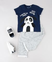 Camiseta-Infantil-com-Estampa-Interativa-Panda-Manga-Curta-Azul-Marinho-9530791-Azul_Marinho_3