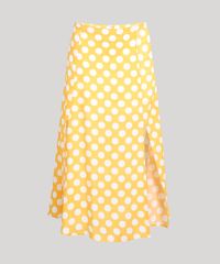 Saia-Feminina-Mindset-Midi-Estampada-de-Poa-com-Fendas-Amarela-9669435-Amarelo_5
