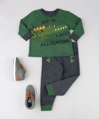 Pijama-Infantil-Jacare-em-Moletom-Manga-Longa-Verde-9567832-Verde_3