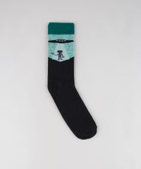 Meia-Masculina-Cano-Alto-Divertida-com-Estampa-de-ET-Preta-9636340-Preto_1