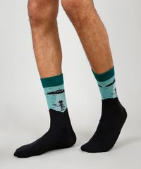 Meia-Masculina-Cano-Alto-Divertida-com-Estampa-de-ET-Preta-9636340-Preto_2