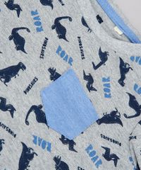 Conjunto-Infantil-de-Camiseta-Estampada-de-Dinossauro-Cinza-Mescla---Short-em-Moletom-Azul-Marinho-9577633-Azul_Marinho_4