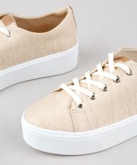 Tenis-Feminino-Via-Uno-Flatform-em-Palha-Bege-9662058-Bege_2