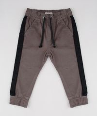Calca-de-Sarja-Infantil-Jogger-com-Faixa-Lateral-Chumbo-9527118-Chumbo_1