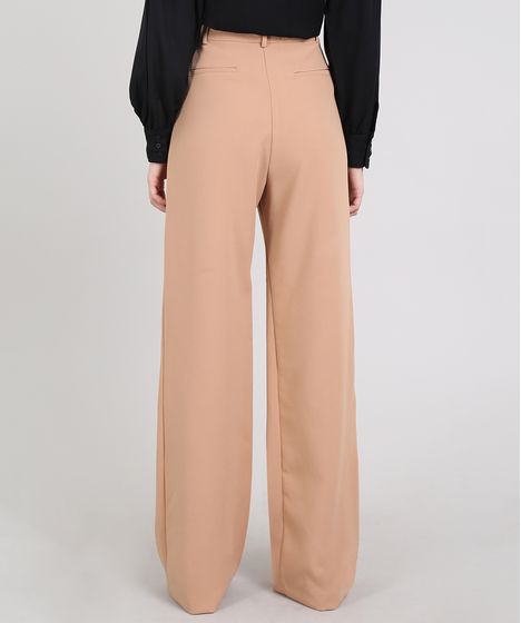 calça alfaiataria pantalona feminina