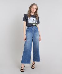 T-Shirt-Feminina-Mindset--Not-So-Vintage--Manga-Curta-Decote-Redondo-Chumbo-9642563-Chumbo_3