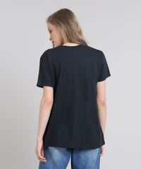 T-Shirt-Feminina-de-Banda-Mindset-The-Rolling-Stones--Some-Girls--Manga-Curta-Decote-Redondo-Preta-9642562-Preto_2
