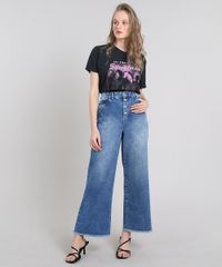 T-Shirt-Feminina-de-Banda-Mindset-The-Rolling-Stones--Some-Girls--Manga-Curta-Decote-Redondo-Preta-9642562-Preto_3