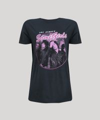 T-Shirt-Feminina-de-Banda-Mindset-The-Rolling-Stones--Some-Girls--Manga-Curta-Decote-Redondo-Preta-9642562-Preto_5