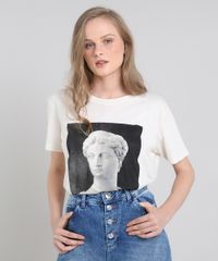 T-Shirt-Feminina-Mindset--Crush--com-Linho-Manga-Curta-Decote-Redondo-Bege-Claro-9642565-Bege_Claro_1