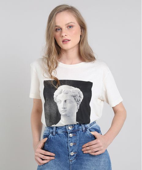 T-Shirt-Feminina-Mindset--Crush--com-Linho-Manga-Curta-Decote-Redondo-Bege-Claro-9642565-Bege_Claro_1