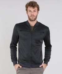 Jaqueta-Masculina-Felpada-com-Bolsos-Chumbo-8834795-Chumbo_1