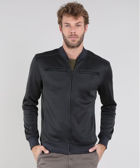 Jaqueta-Masculina-Felpada-com-Bolsos-Chumbo-8834795-Chumbo_1