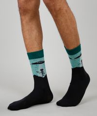 Meia-Masculina-Cano-Alto-Divertida-Alien-Preta-9242391-Preto_2