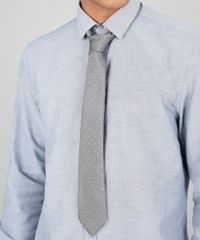Gravata-Masculina-Texturizada-Estampada-de-Poas--Cinza-9545720-Cinza_2