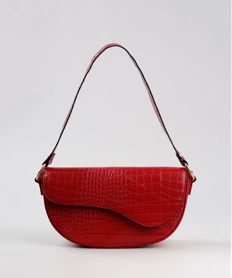 Bolsa-Feminina-Media-Croco-com-Alca-de-Ombro-Vermelha-9485388-Vermelho_1