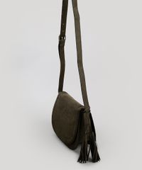 Bolsa-Feminina-Transversal-Media-com-Tassel--Verde-Militar-8466763-Verde_Militar_3