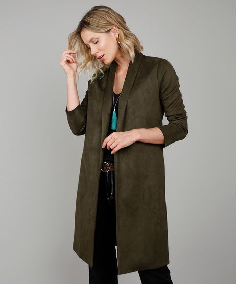 Capa-Feminina-Longa-em-Suede-Verde-Escuro-9361122-Verde_Escuro_1