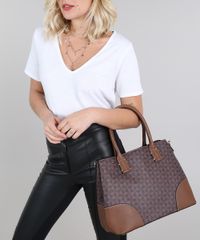 Bolsa-Feminina-Media-Estampada-Geometrica-com-Alca-Removivel-Marrom-9360382-Marrom_2