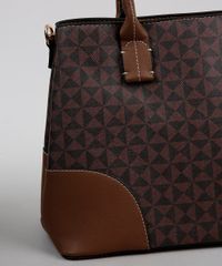 Bolsa-Feminina-Media-Estampada-Geometrica-com-Alca-Removivel-Marrom-9360382-Marrom_4