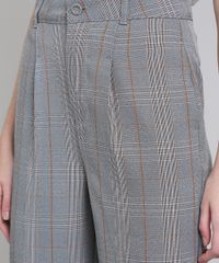 Calca-Feminina-Mindset-Alfaiatada-Estampada-Xadrez-Cinza-Mescla-9661015-Cinza_Mescla_4