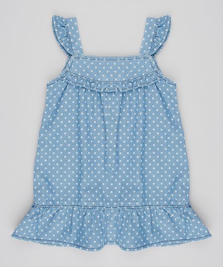 Vestido-Jeans-Infantil-Estampado-de-Poa-com-Babados-Sem-Manga-Azul-Medio-9561507-Azul_Medio_1 Vestido-Jeans-Infantil-Estampado-de-Poa-com-Babados-Sem-Manga-Azul-Medio-9561507-Azul_Medio_1