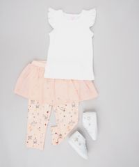 Calca-Legging-Infantil-Estampada-Unicornios-com-Tule-Laranja-Claro-9450990-Laranja_Claro_3
